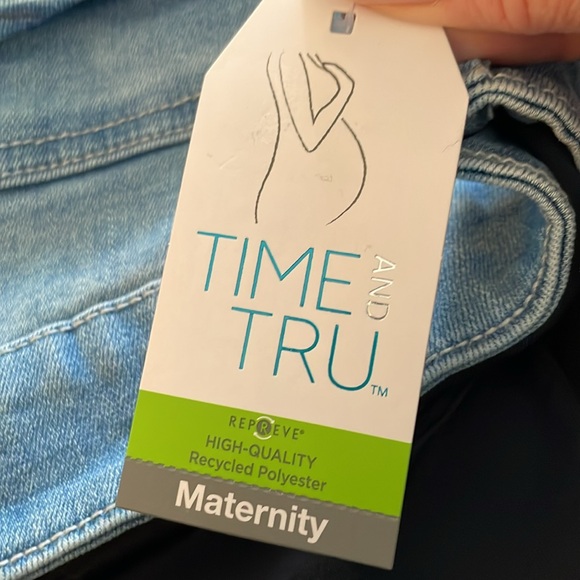Time And Tru Maternity Comfort Stretch Skinny Jeans - Size M (8/10) - Picture 8 of 13
